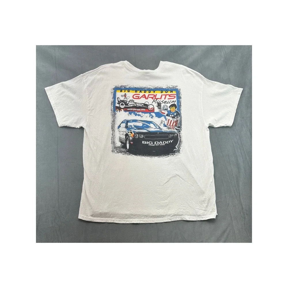 Gildan Big Daddy Don Garlits Museum Drag Racing White TShirt Mens 2XL - Picture 4 of 9